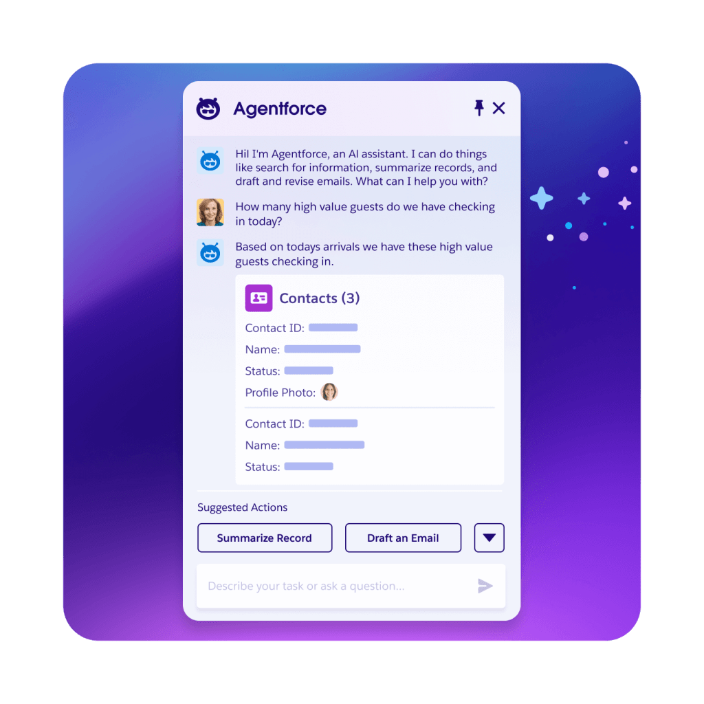 Tableau Pulse portal with a focus on VIPs arriving.