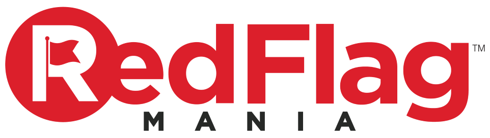 red flag mania logo