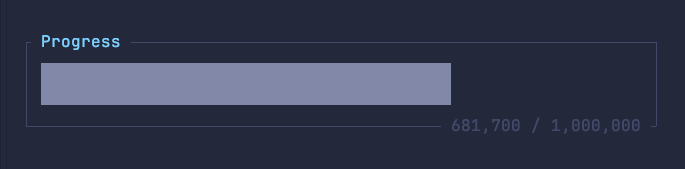 New progress display